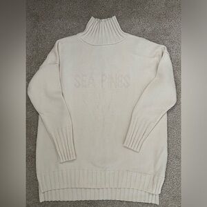 Sea Pines Cream Turtleneck Sweater